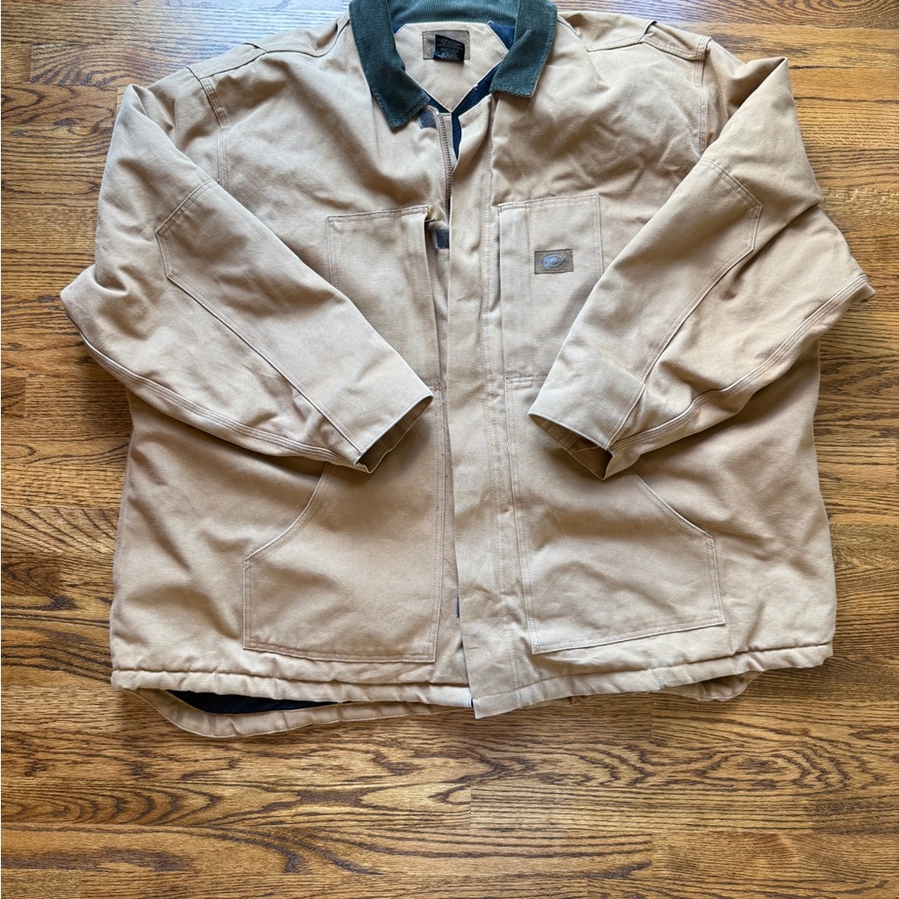 Dickies 5XL canvas triple lined jacket with corduroy collar